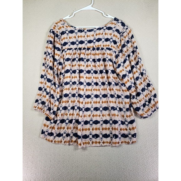 Studio B By Bobeau Top Womens XL Multicolour 100% Rayon Balloon Sleeve Blouse - Picture 8 of 10